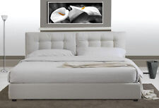 letto matrimoniale ecopelle onda usato  Mascali