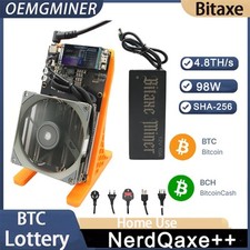 New Bitaxe NerdQaxe++ 4.8TH/s  BM1370 Asic Chip 98W 2.4G WiFi  Bitcoins Miner comprar usado  Enviando para Brazil