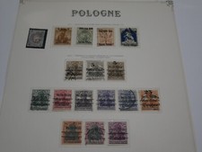 Pologne lot timbres d'occasion  Grièges