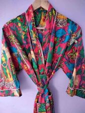 Usado, Vestido maxi vestido roupão de banho indiano de algodão com estampa Frida Kahlo longo quimono comprar usado  Enviando para Brazil
