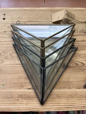 Glass geometric triangle for sale  NORWICH