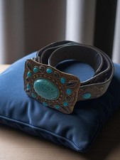 Ceinture vintage cuir d'occasion  Marseille XII