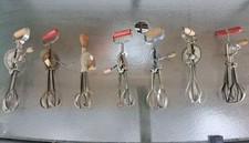 Lote de 7 batedores de ovos vintage manuais para bolo LOTE C, usado comprar usado  Enviando para Brazil