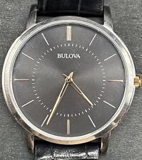 Bulova relógio de quartzo masculino ultrafino 98A167 ~ mostrador preto comprar usado  Enviando para Brazil