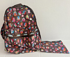Mochila Le Sportsac Hoot Hoot I Love You coruja com bolsa cosmética comprar usado  Enviando para Brazil