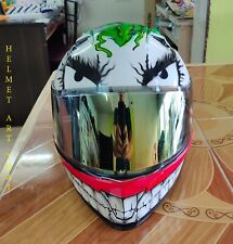 Usado, Capacete de motocicleta aerografado personalizado JOKER comprar usado  Enviando para Brazil
