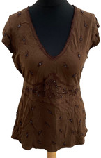 Women brown embellished for sale  HORSHAM