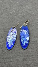 Rustic blue earrings for sale  BRISTOL