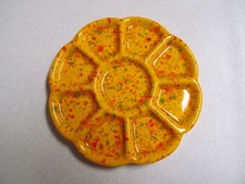 Palete de pintores seccionados de cerâmica vintage da década de 1970 5,5" assinada comprar usado  Enviando para Brazil