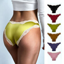 Roupa íntima feminina sexy lingerie seda roupa de dormir calcinha tanga sem costura renda comprar usado  Enviando para Brazil