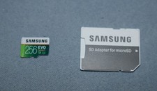 256GB SAMSUNG EVO Select com adaptador de cartão de memória micro SD microSDXC - Excelente comprar usado 256GB SAMSUNG EVO Select com adaptador de cartão de memória micro SD microSDXC - Excelente comprar usado  Enviando para Brazil