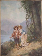 Tableau 1900 scène d'occasion  Dijon