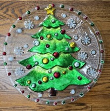 Glass holiday platter for sale  Ruckersville