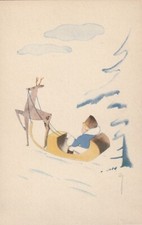 Cartolina augurale natale usato  Ticengo