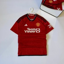 Camiseta Manchester United Home 2023/24 tamanho XL Adidas TeamViewer original, usado comprar usado  Enviando para Brazil