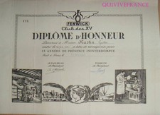 Dipl170 diplome honneur d'occasion  Le Beausset