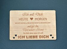 Grußkarte holz geschenk gebraucht kaufen  Mönchsroth