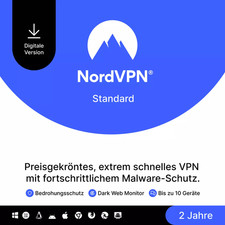 NordVPN Standard, 10 urządzeń, 2 lata GLOBAL, VPN, 2 lata kodu cyfrowego na sprzedaż  Wysyłka do Poland