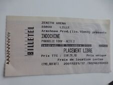 Indochine ticket concert d'occasion  Mazingarbe