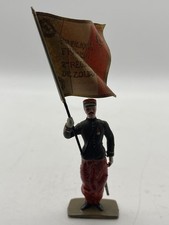 Boneco soldado brinquedo plástico 54 mm porta bandeira do 2º regimento Zouaves francês, usado comprar usado  Enviando para Brazil