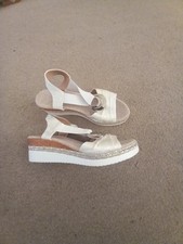 Womens white wedge for sale  BRIGHOUSE