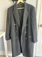 Vestido sobre casaco Teller importado de cashmere azul marinho peito duplo masculino comprar usado  Enviando para Brazil