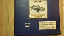 Manuel atelier matra d'occasion  Trélazé