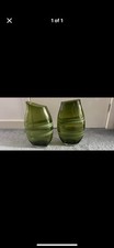 Two green vases for sale  BARNSLEY