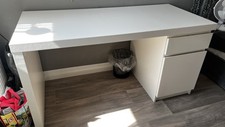Schreibtisch weiß 140x65 gebraucht kaufen  Roßwein