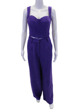 Conjunto de Calças Aqua Feminina Texturizada Querida Ajustada Brilhante Espartilho Tamanho Roxo comprar usado  Enviando para Brazil