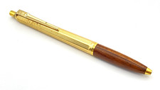 Bolígrafo Vintage Época Ballograf De Madera Y Oro Laminado Hecho En Suecia comprar usado  Enviando para Brazil