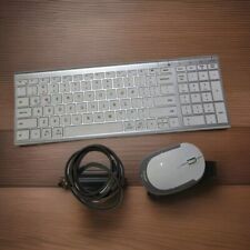 Combo de teclado y mouse inalámbricos iClever GK03 - Recargable - Blanco/Plateado segunda mano  Embacar hacia Mexico