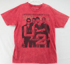 Camiseta masculina banda U2 Rolling Stones grande vermelha Bewung bebê desgastado comprar usado  Enviando para Brazil