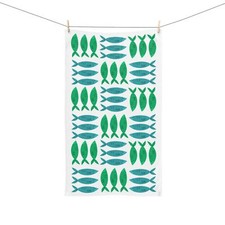 Toalha de mão sutil Trump verde e azul sardinha, cozinha botânica decoração banheiro comprar usado  Enviando para Brazil