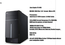 Acer aspire 605 d'occasion Acer aspire 605 d'occasion  Champigny-sur-Marne