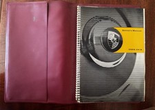 1962 PORSCHE TIPO 356B GUIA DE OPERADORES DE MOTORISTAS MANUAL LIVRO E ESTOJO RARO FABRICANTE DE EQUIPAMENTO ORIGINAL comprar usado  Enviando para Brazil