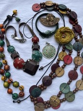 Wooden bead necklace for sale  MILTON KEYNES