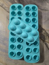 conjunto de 9 moldes de silicone esfera redonda trufa doce cordial chocolate azul comprar usado  Enviando para Brazil