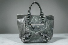 Autêntica Bolsa Tote Balenciaga Giant Sunday Couro Cinza Muito Bom Estado comprar usado  Enviando para Brazil