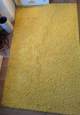 Ochre yellow shaggy for sale  LONDON