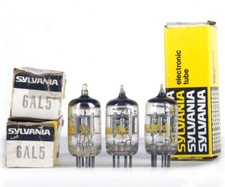ONE 6AL5/E91AA SYLVANIA NOS Tube Röhre Lampe TSF Valvola Valvula 진공관 真空管 电子管 comprar usado  Enviando para Brazil