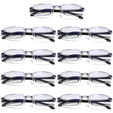 Gafas de lectura unisex con bloqueo de luz azul rectangulares sin montura 9 piezas para hombres segunda mano  Embacar hacia Mexico