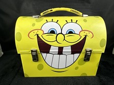 Bob Esponja Calça Quadrada Caixa de Lata Empresa Lancheira de Metal Nickelodeon 2005 comprar usado  Enviando para Brazil