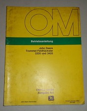 Operating Instructions/Manual John Deere Trommel-Feldhäcksler 3205 And 3405 segunda mano  Embacar hacia Mexico