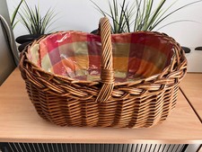 Einkaufskorb weidenkorb bügel gebraucht kaufen  Schwabach