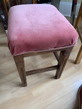 Vintage stool pink for sale  HARROW
