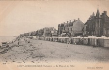 CPA   - 14 - SAINT-AUBIN-SUR-MER (Calvados) - La Plage et les villas, usado comprar usado  Enviando para Brazil