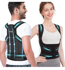 Corretor de postura Fit Geno Back Brace para mulheres e homens, pequeno, preto, usado comprar usado  Enviando para Brazil