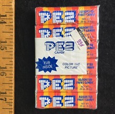 [Refil de doces PEZ da década de 1980 - Bloco fechado com 6 pacotes - Embalagem de doces vintage] comprar usado  Enviando para Brazil