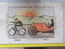 Publicité automobile ancienne d'occasion  Montceau-les-Mines